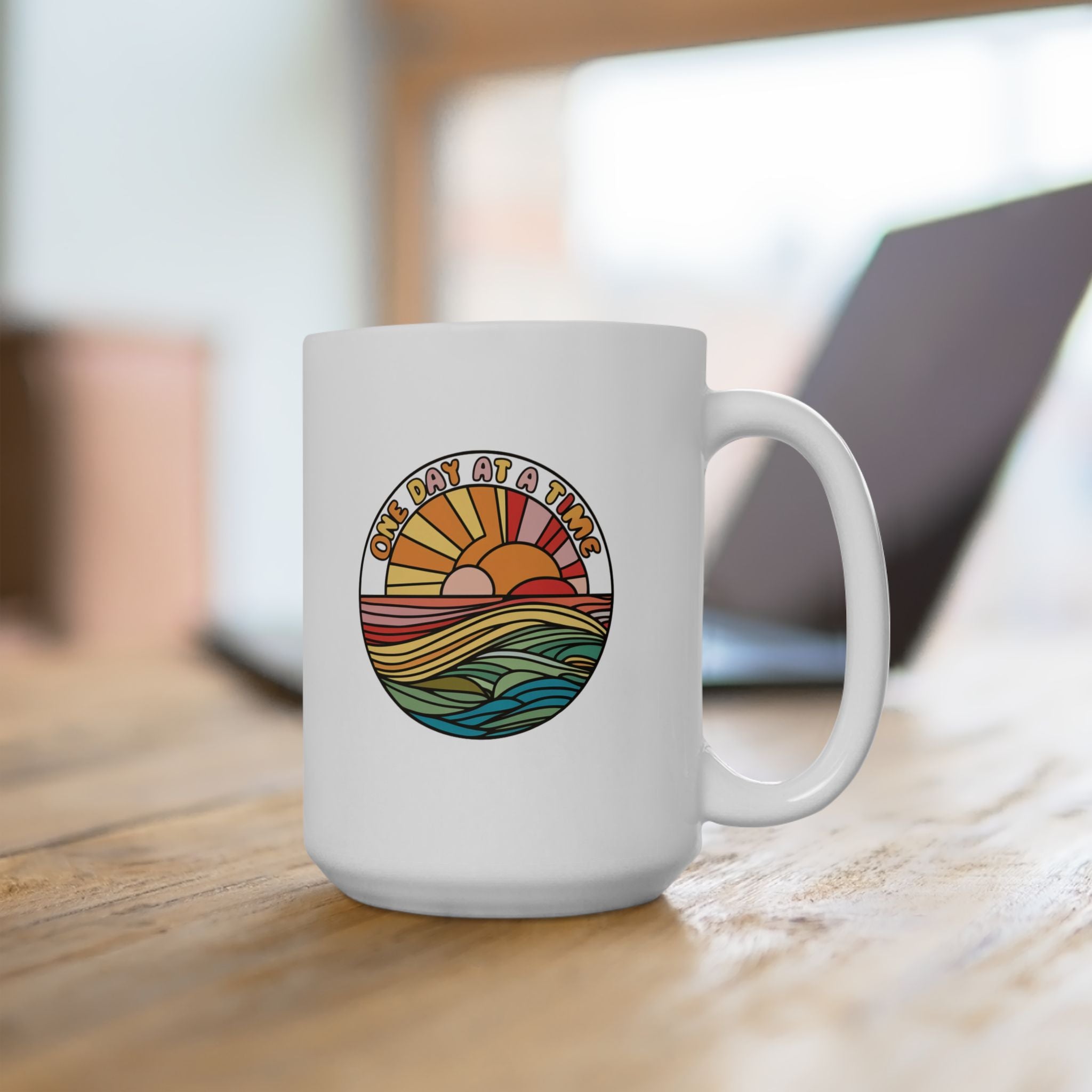 Mental Health One Day at a Time Coffee Mug 11oz 15oz