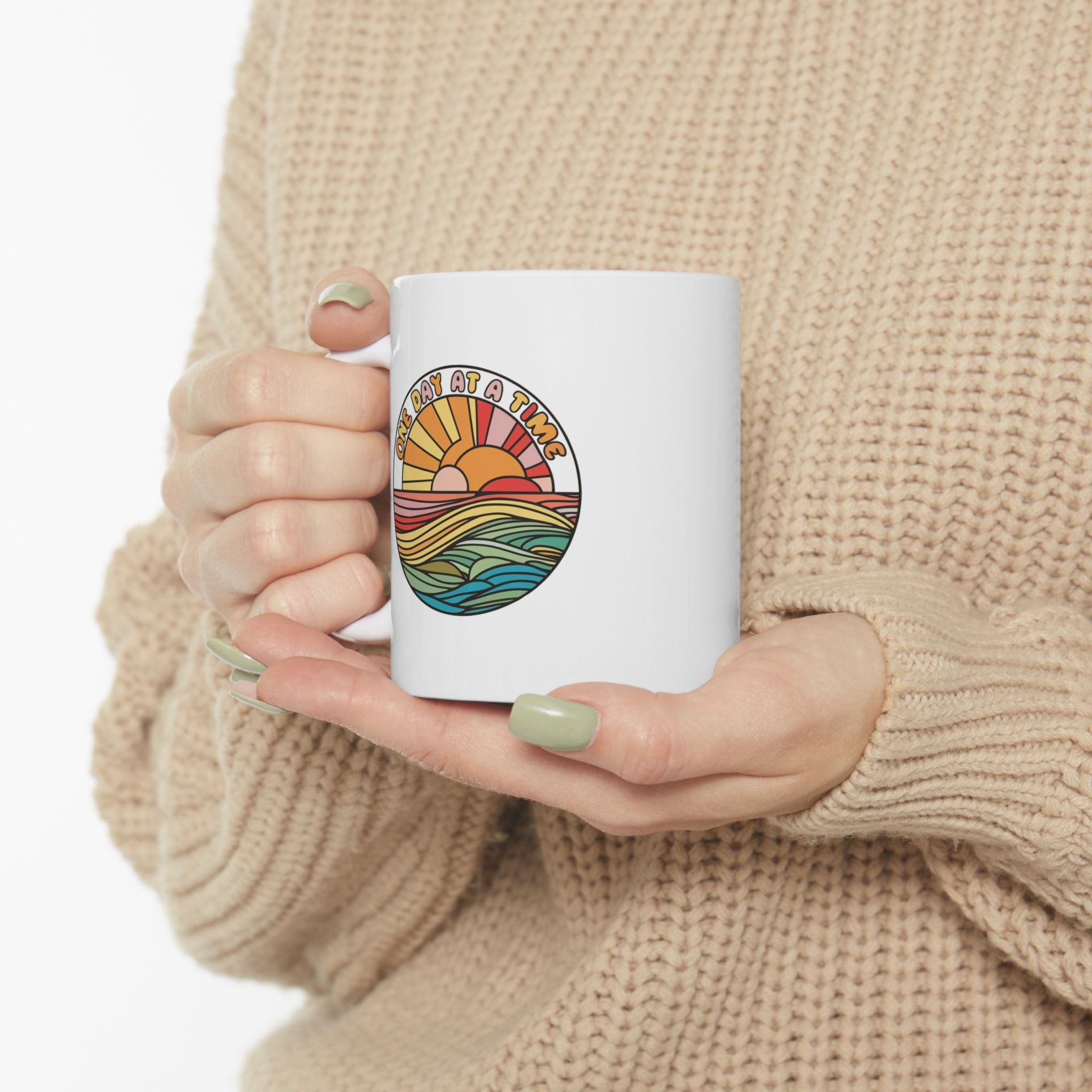 Mental Health One Day at a Time Coffee Mug 11oz 15oz