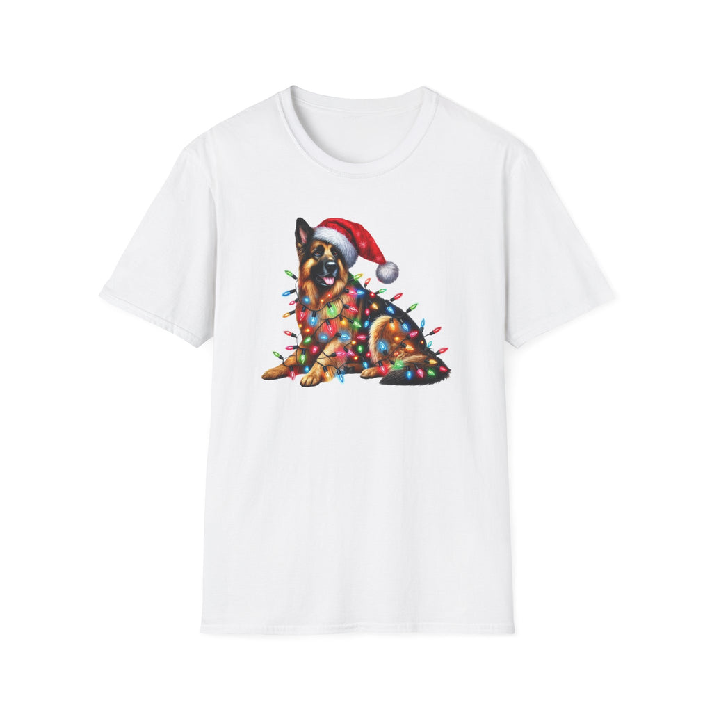 Christmas Lights German Shepherd T-Shirt