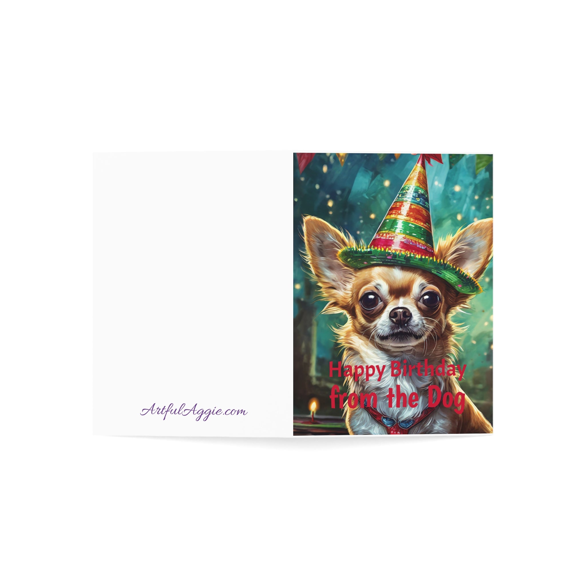 Greeting Cards - Happy Birthday From the Dog, Chihuahua