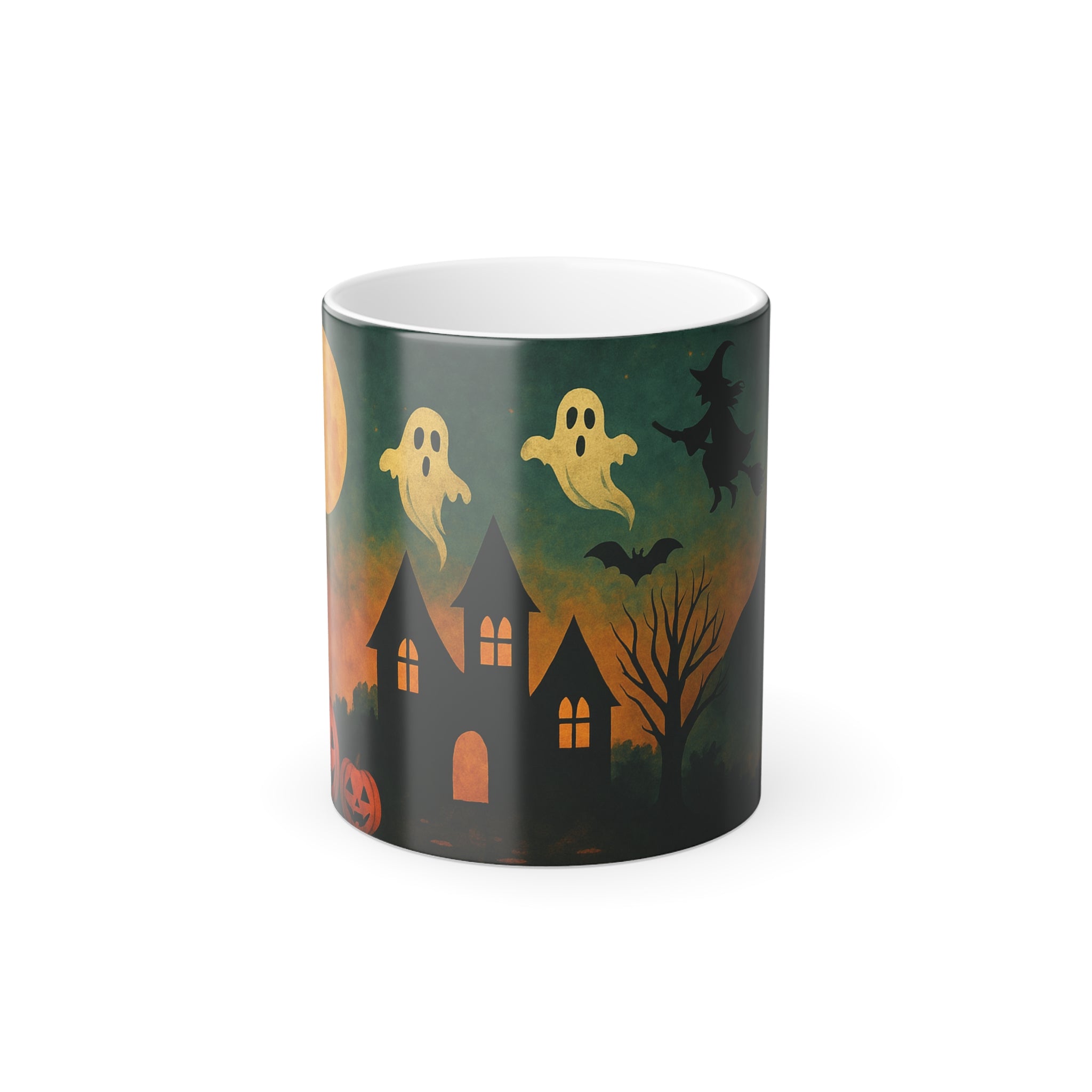 Haunted House Magic Mug – Color Changing Halloween Coffee Cup (11oz)