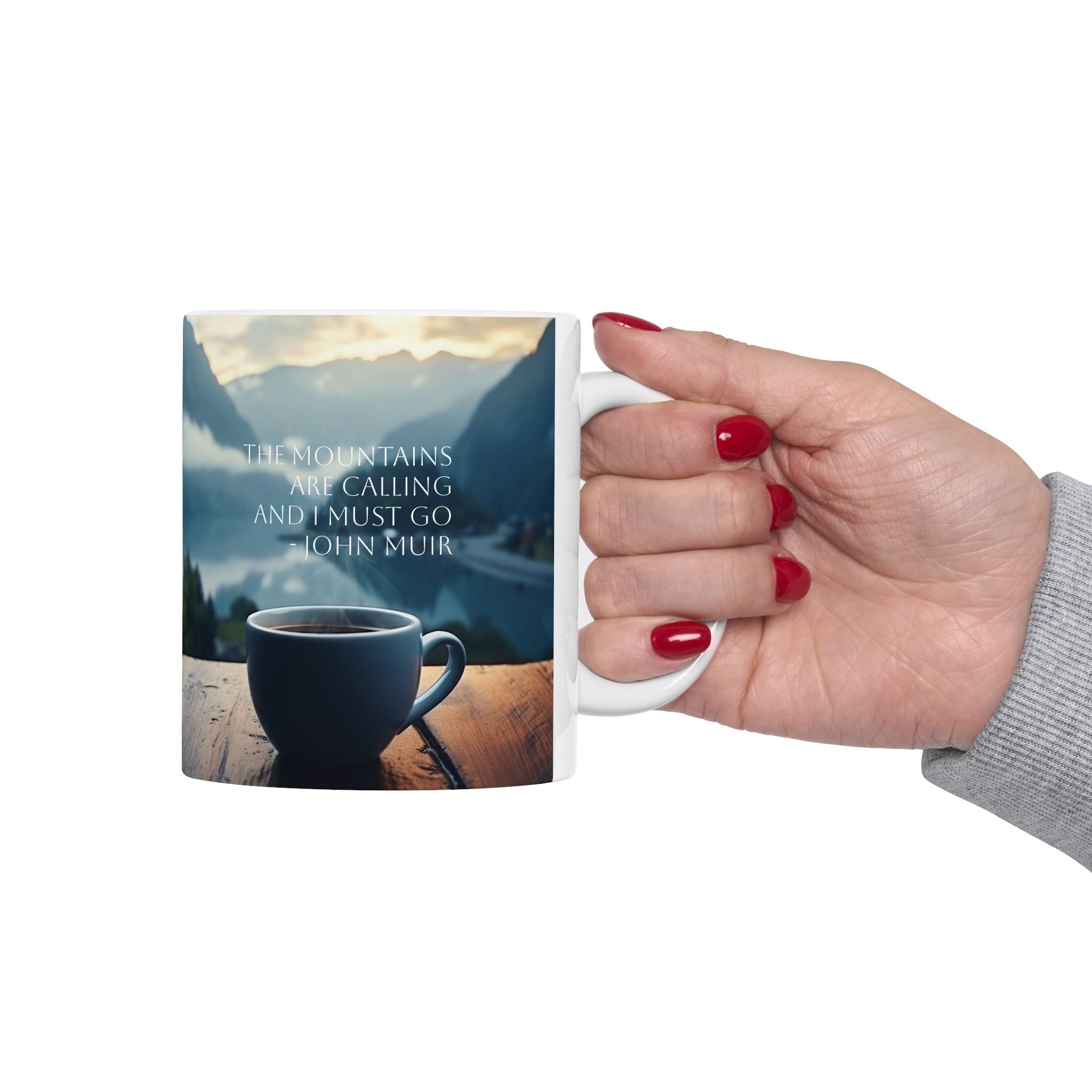 Mountain Scene Ceramic Mug