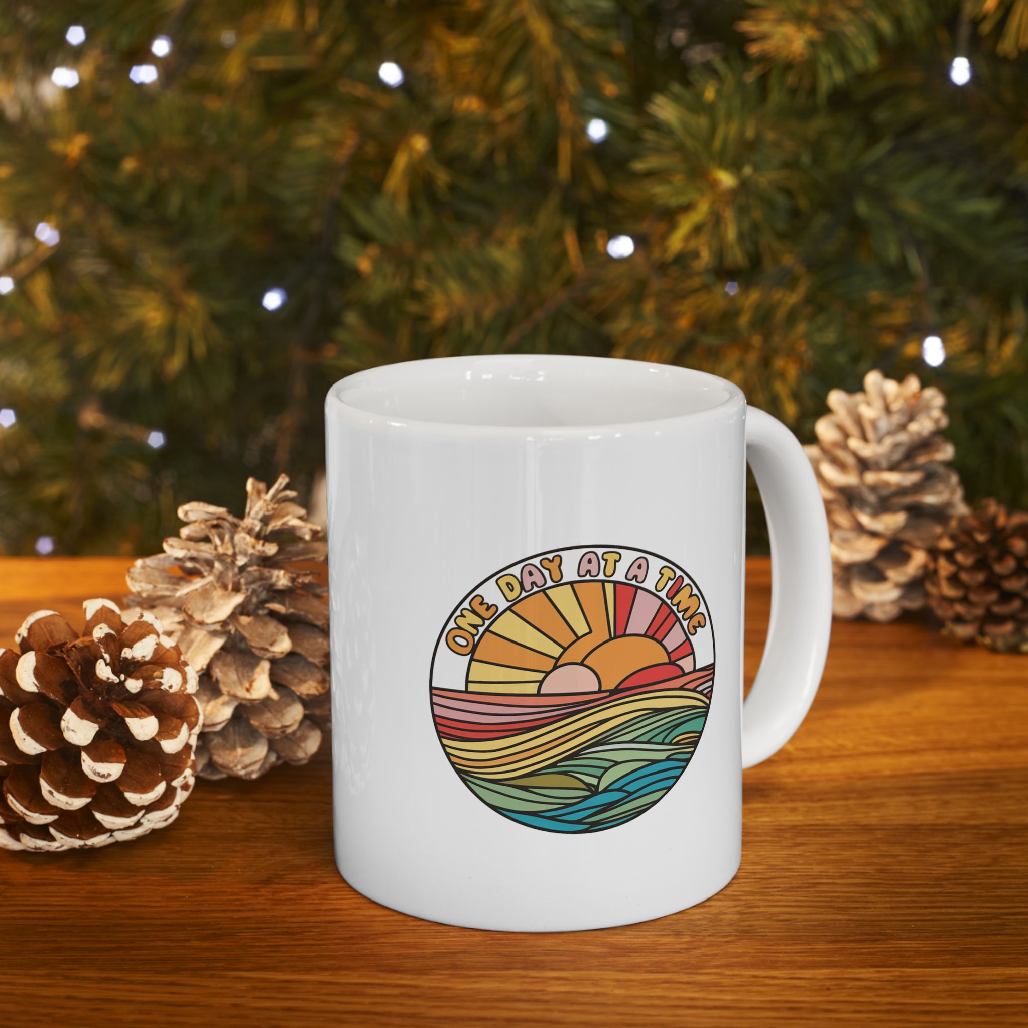 Mental Health One Day at a Time Coffee Mug 11oz 15oz