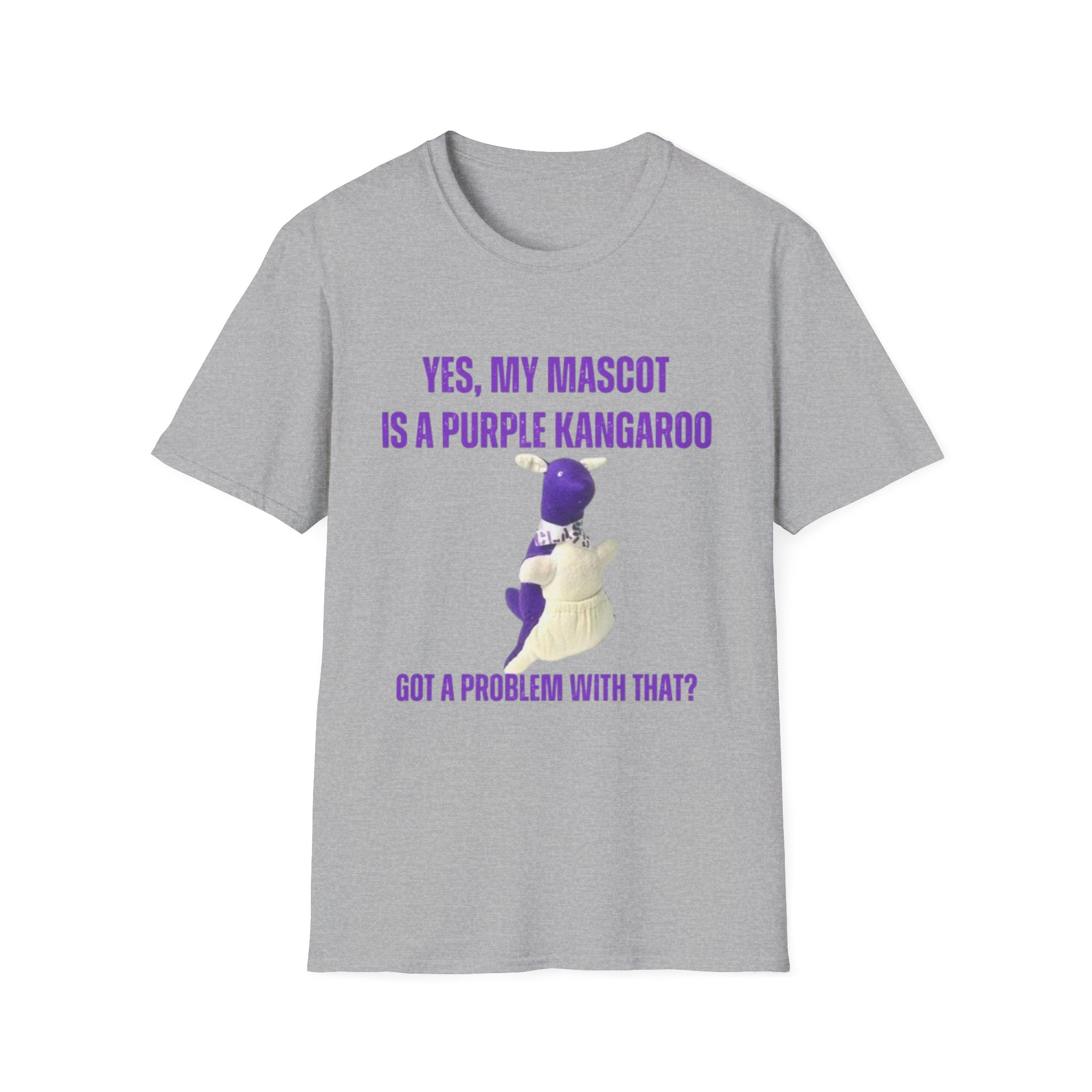 “My Mascot is a Purple Kangaroo” Custom T-Shirt – Personalized Class Year, Name, Quote & More!