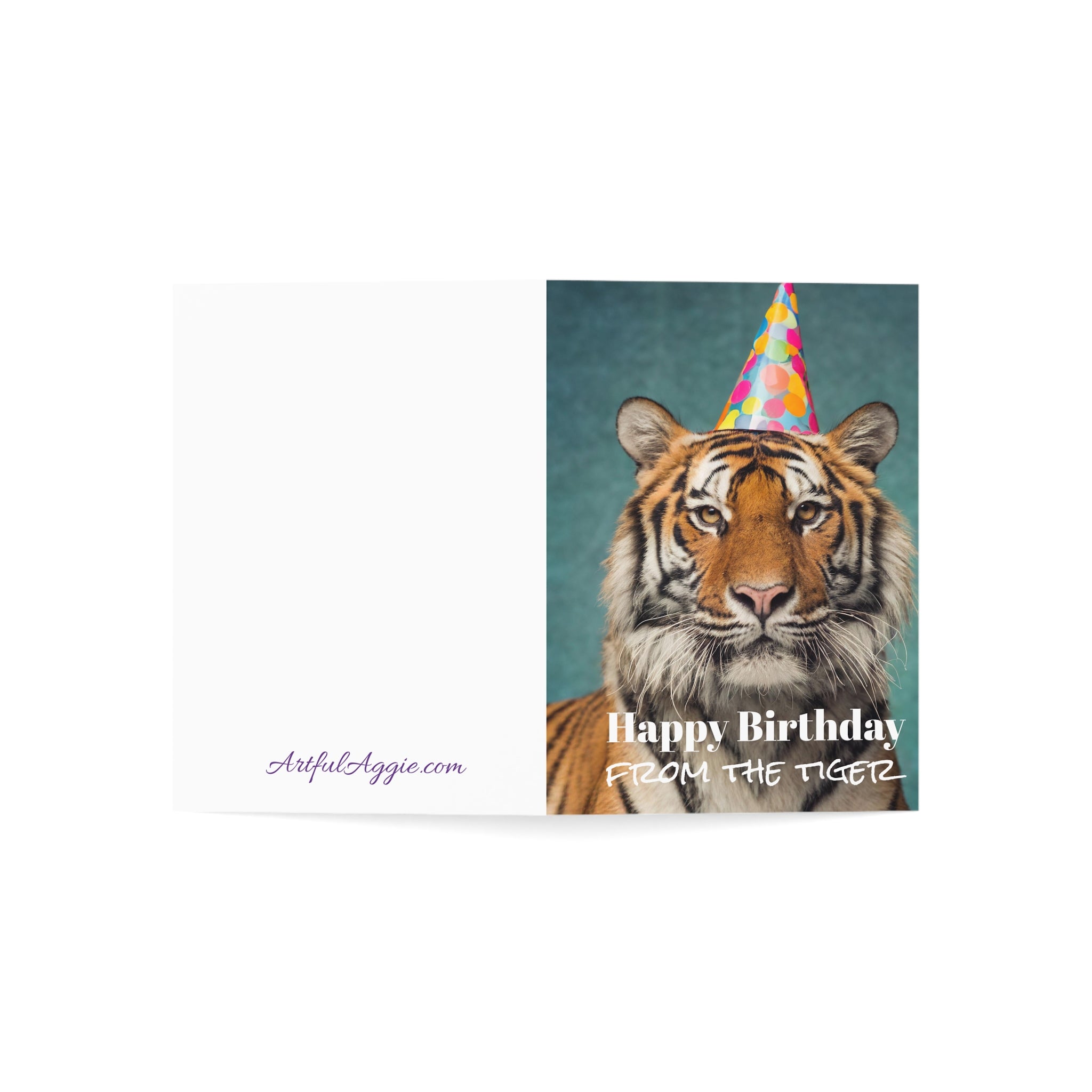 Funny Tiger Birthday Cards (1, 10, 30, 50pcs)