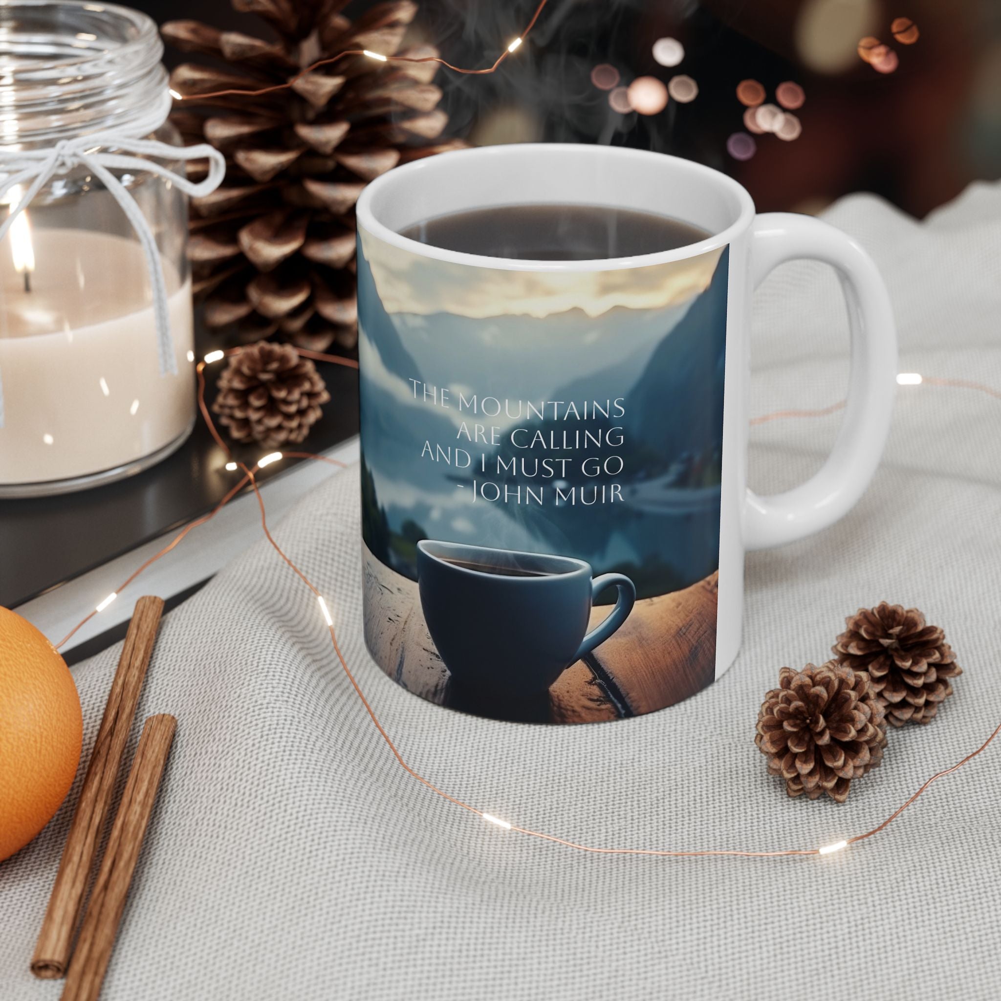 Mountain Scene Ceramic Mug