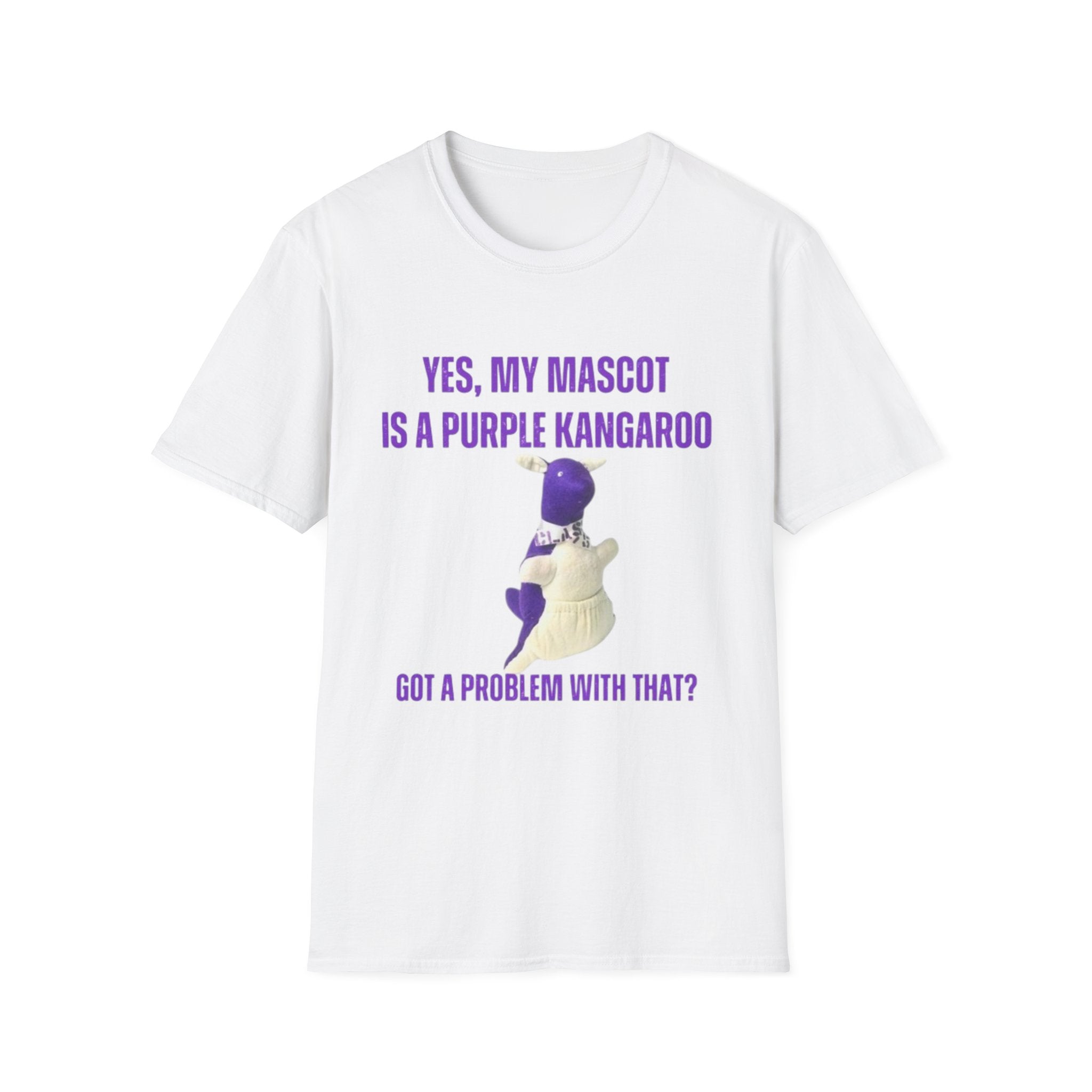“My Mascot is a Purple Kangaroo” Custom T-Shirt – Personalized Class Year, Name, Quote & More!