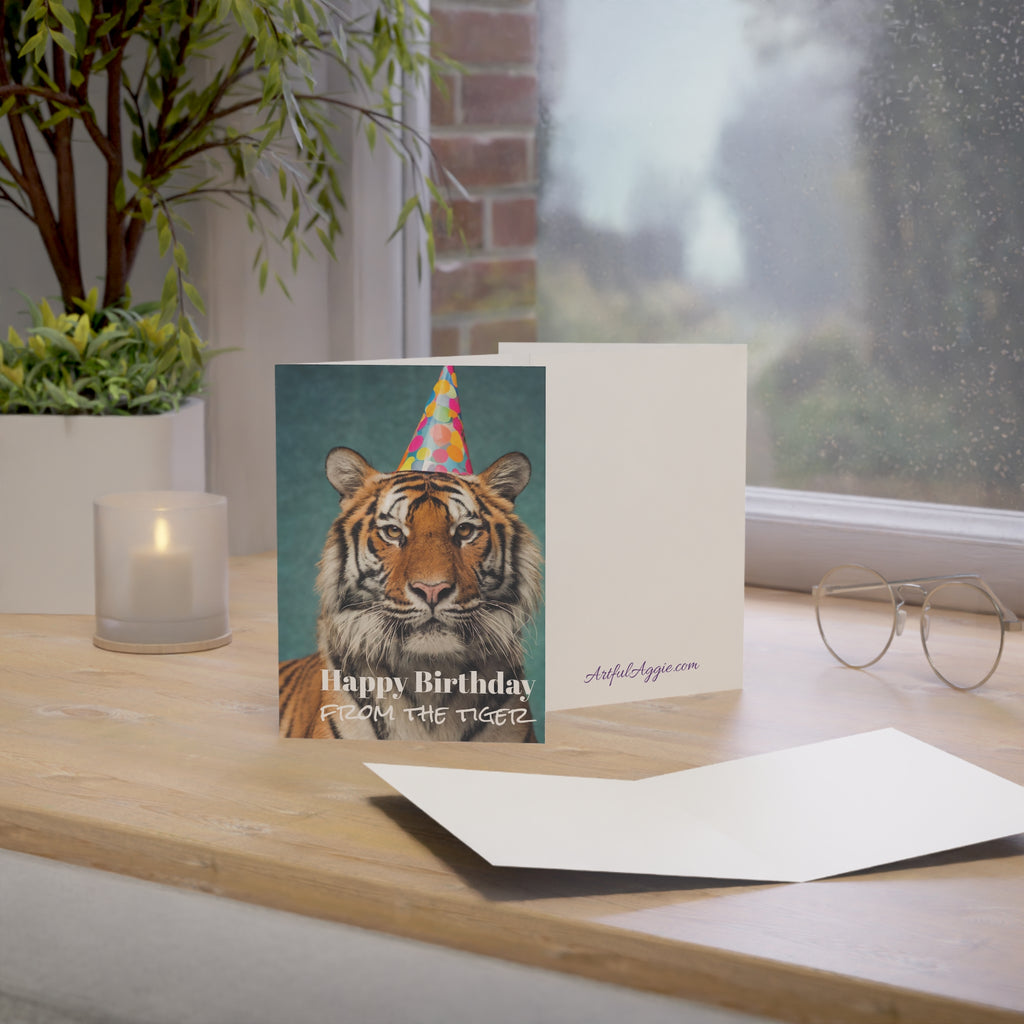 Funny Tiger Birthday Cards (1, 10, 30, 50pcs)