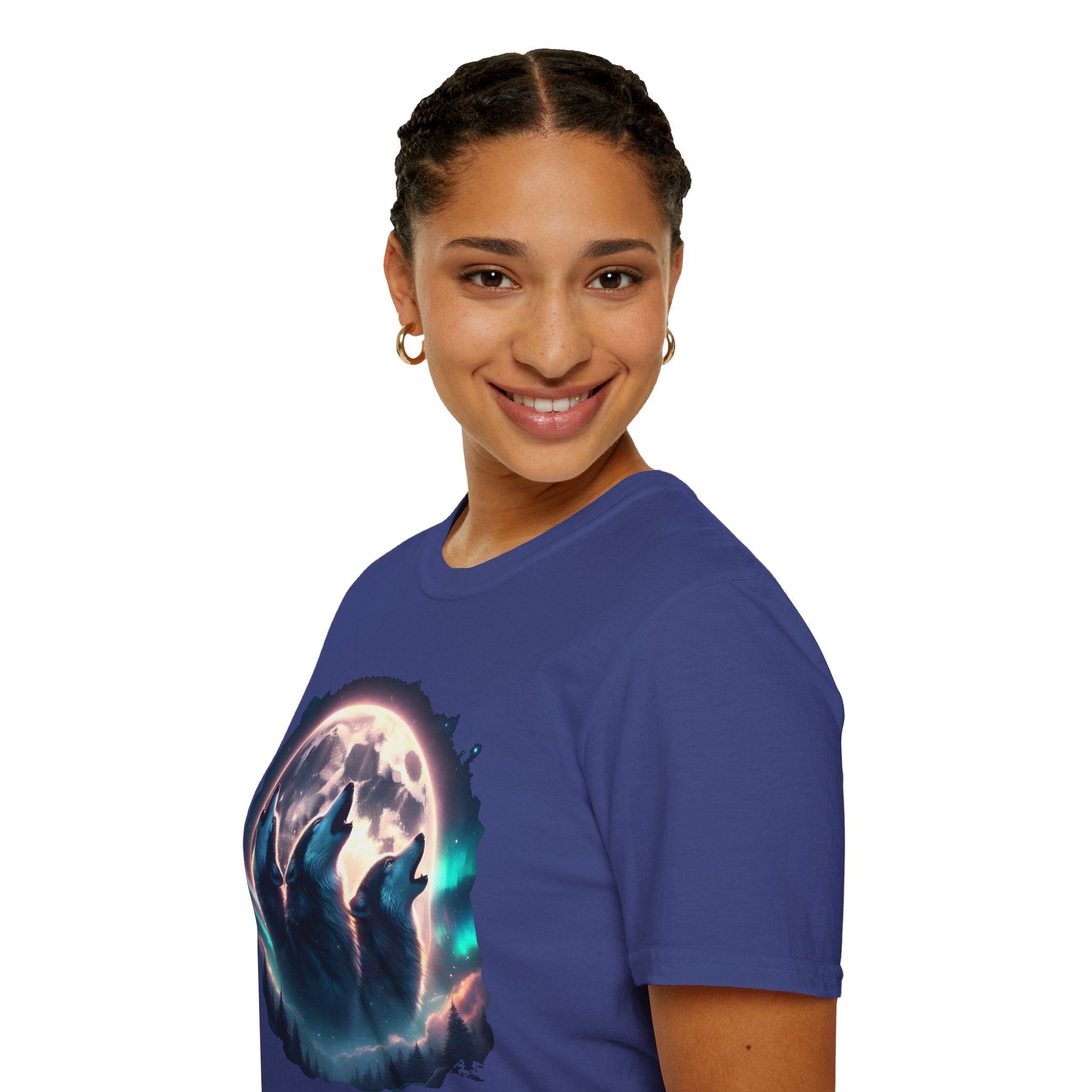 Wolves Howling Full Moon T-Shirt