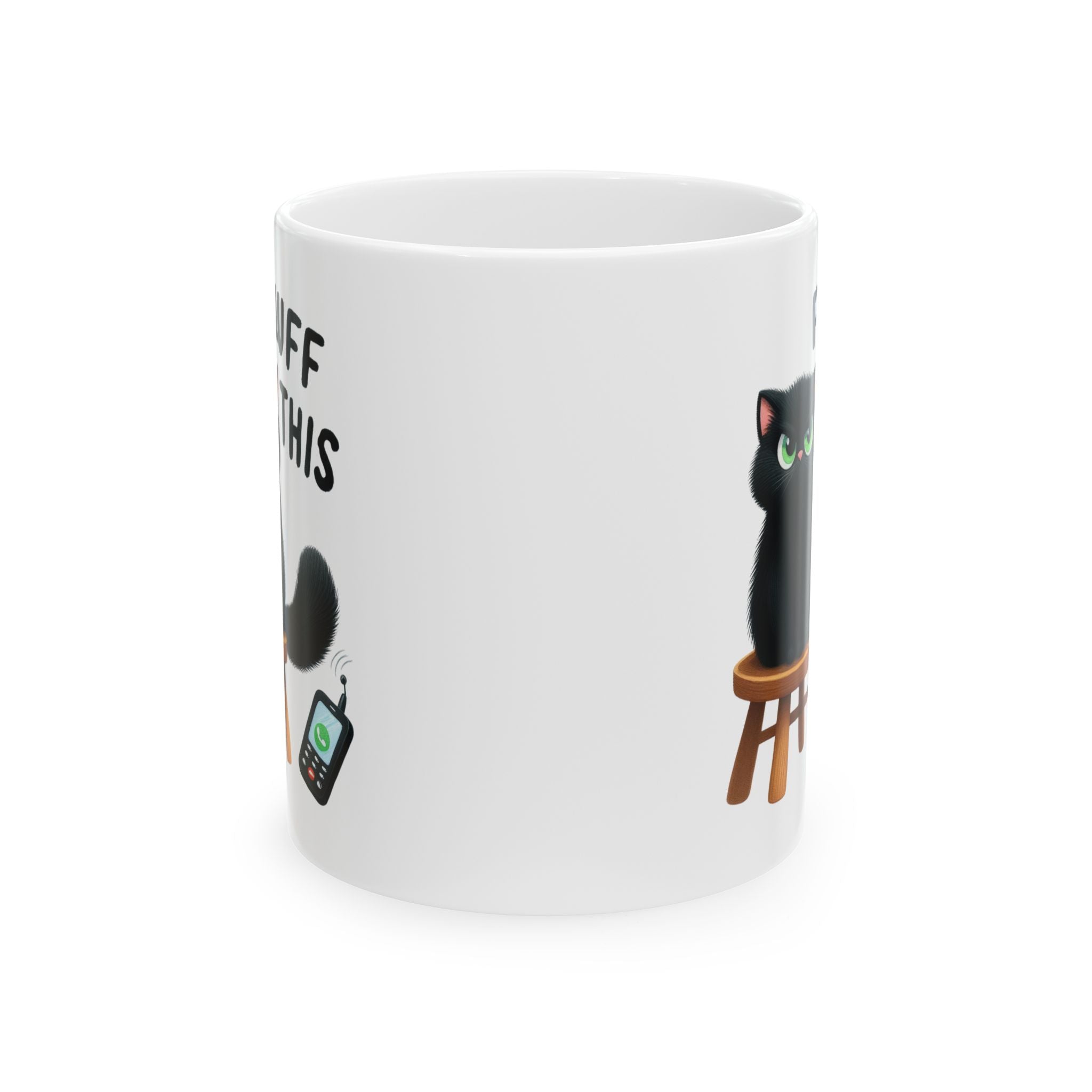Funny Grumpy Cat Fluff This Coffee Mug