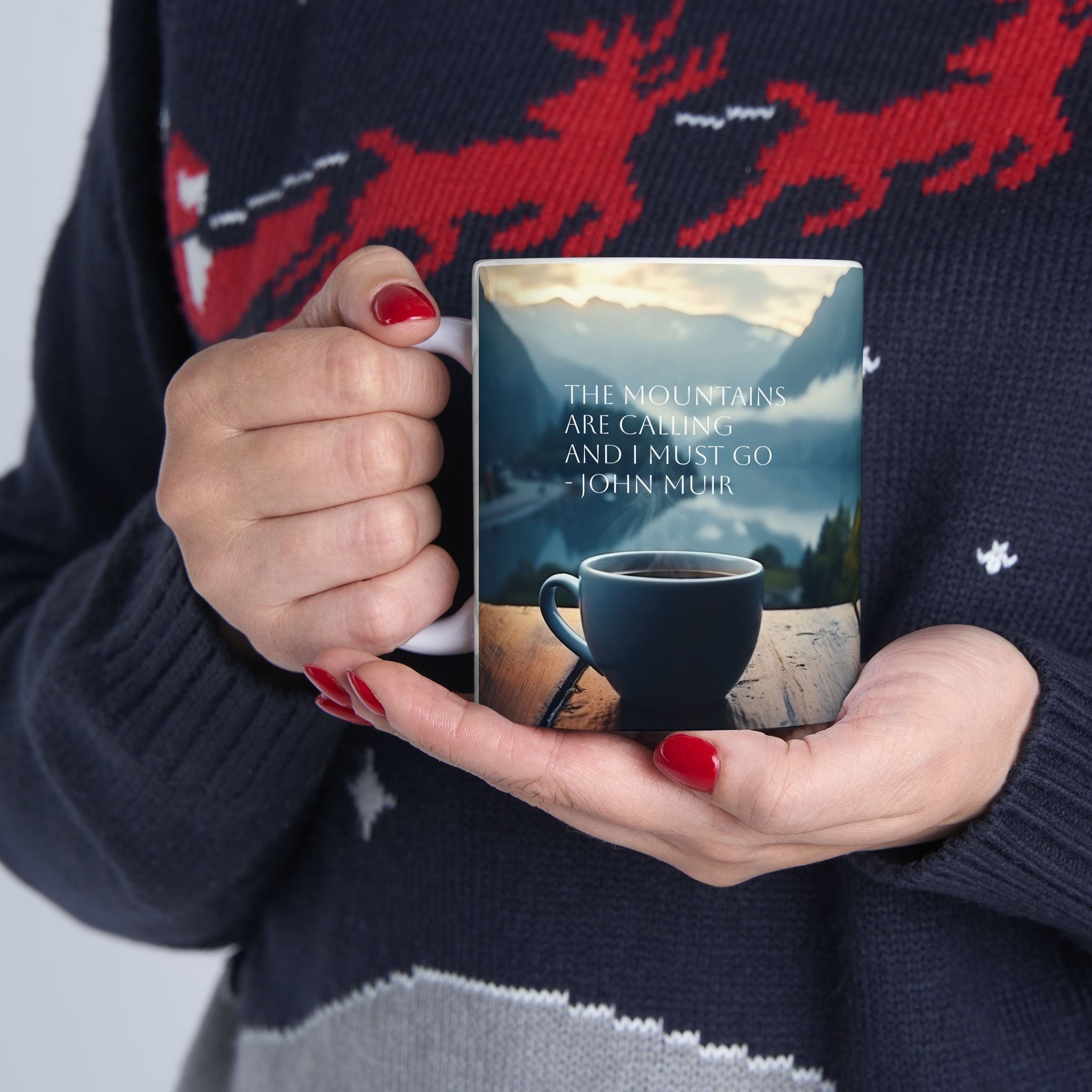 Mountain Scene Ceramic Mug