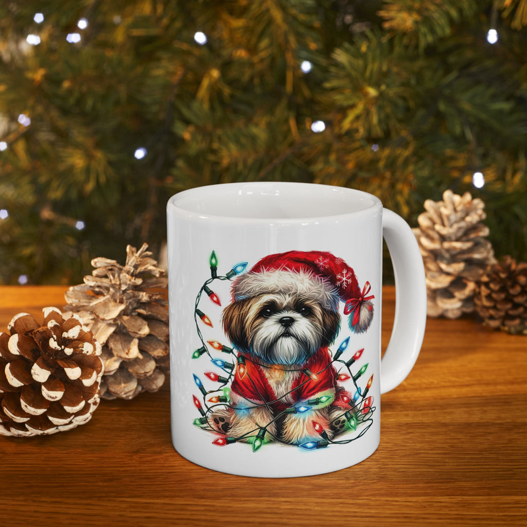 Shih Tsu Christmas Lights Mug