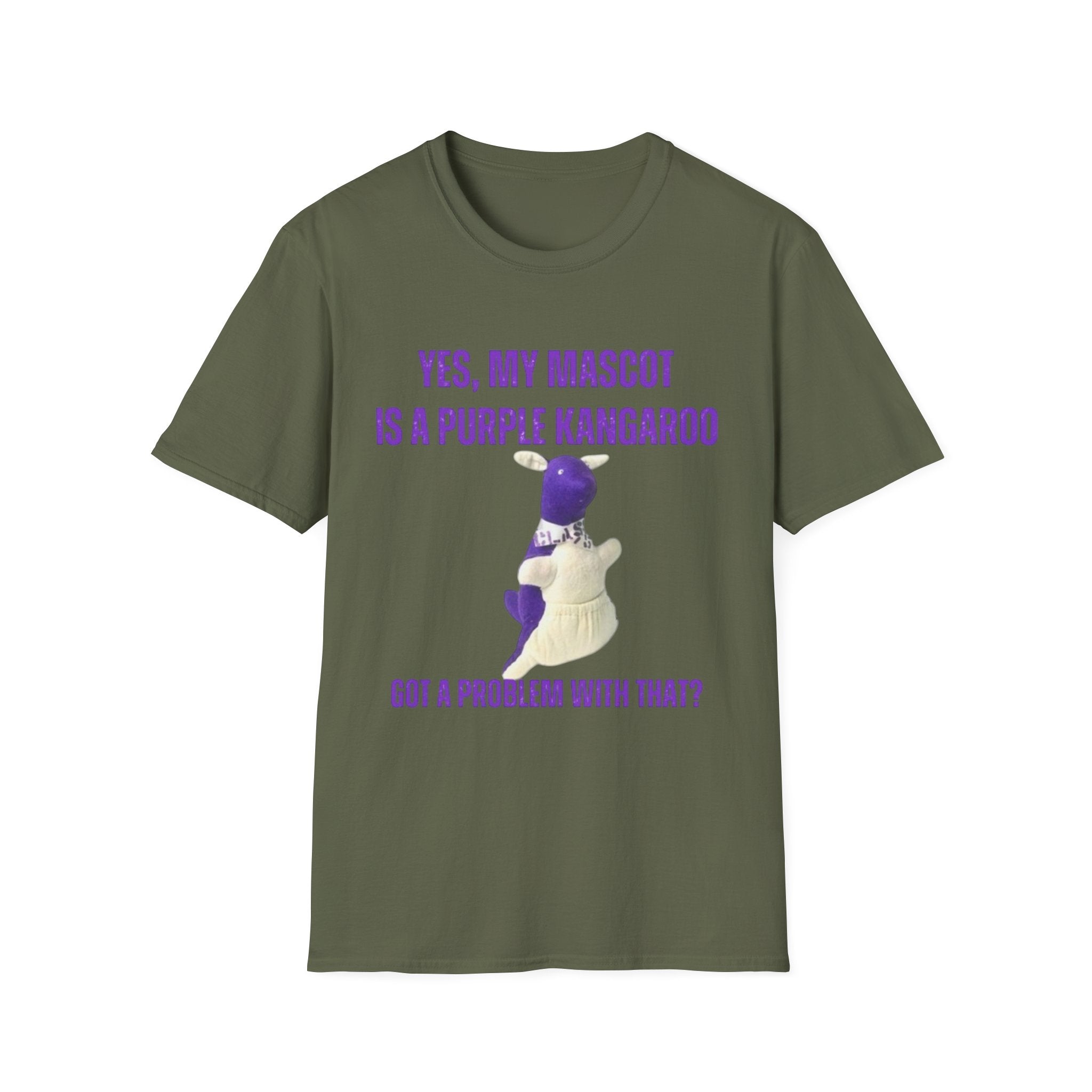 “My Mascot is a Purple Kangaroo”  T-Shirt