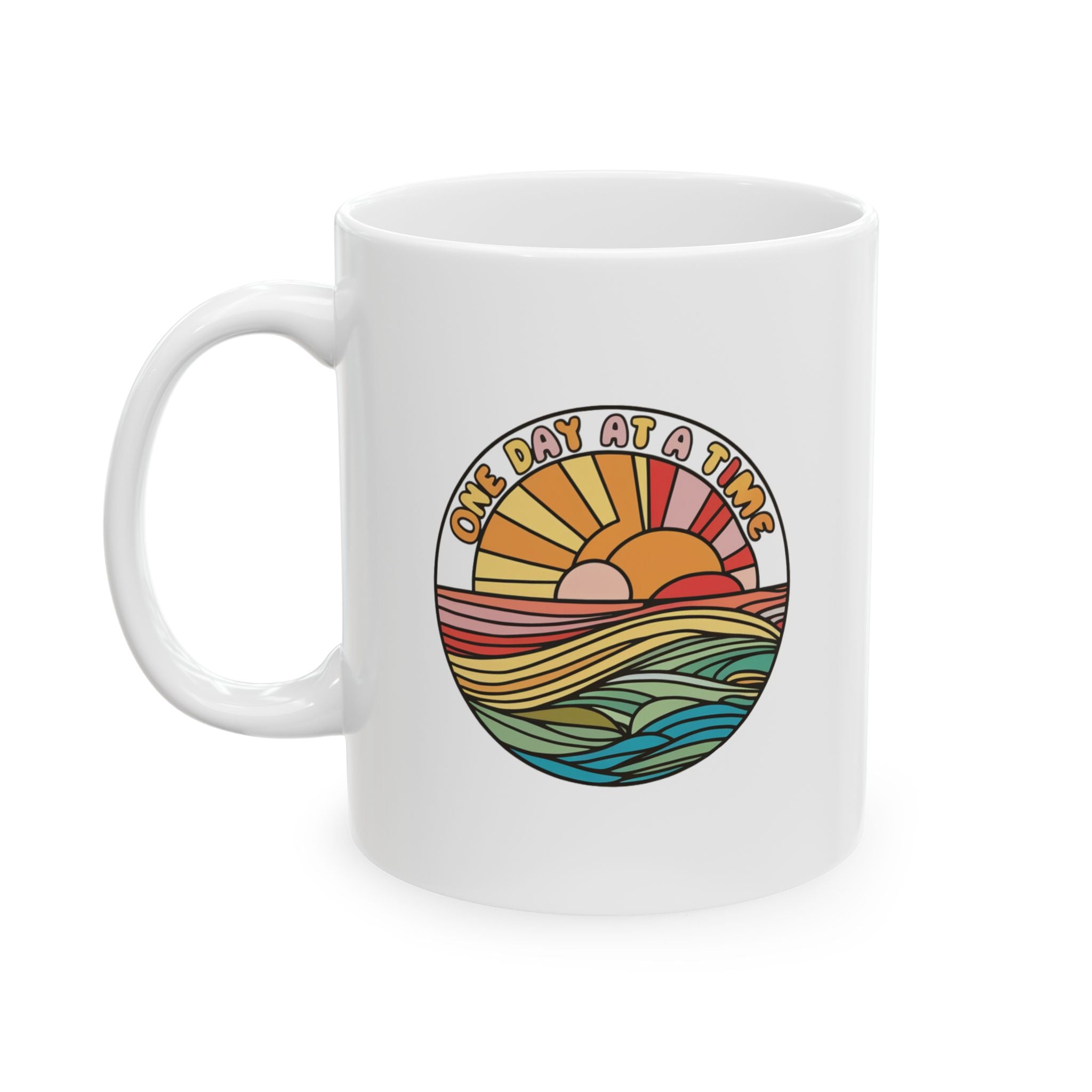 Mental Health One Day at a Time Coffee Mug 11oz 15oz