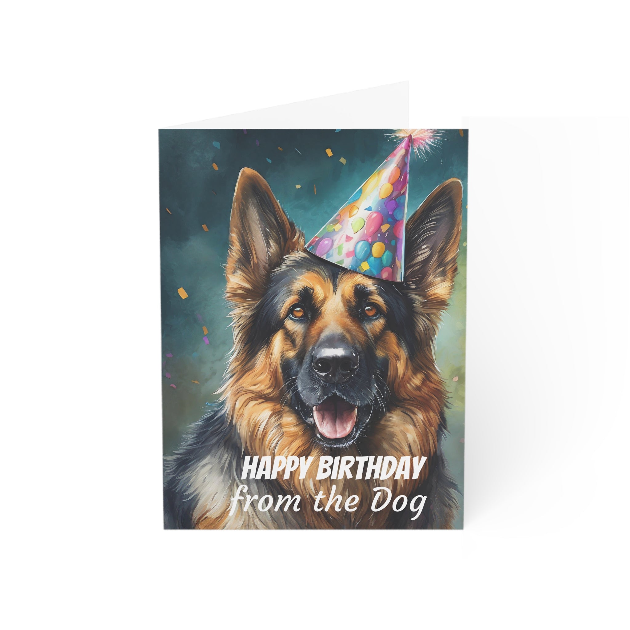 Greeting Cards - Happy Birthday From the Dog, German Shepherd