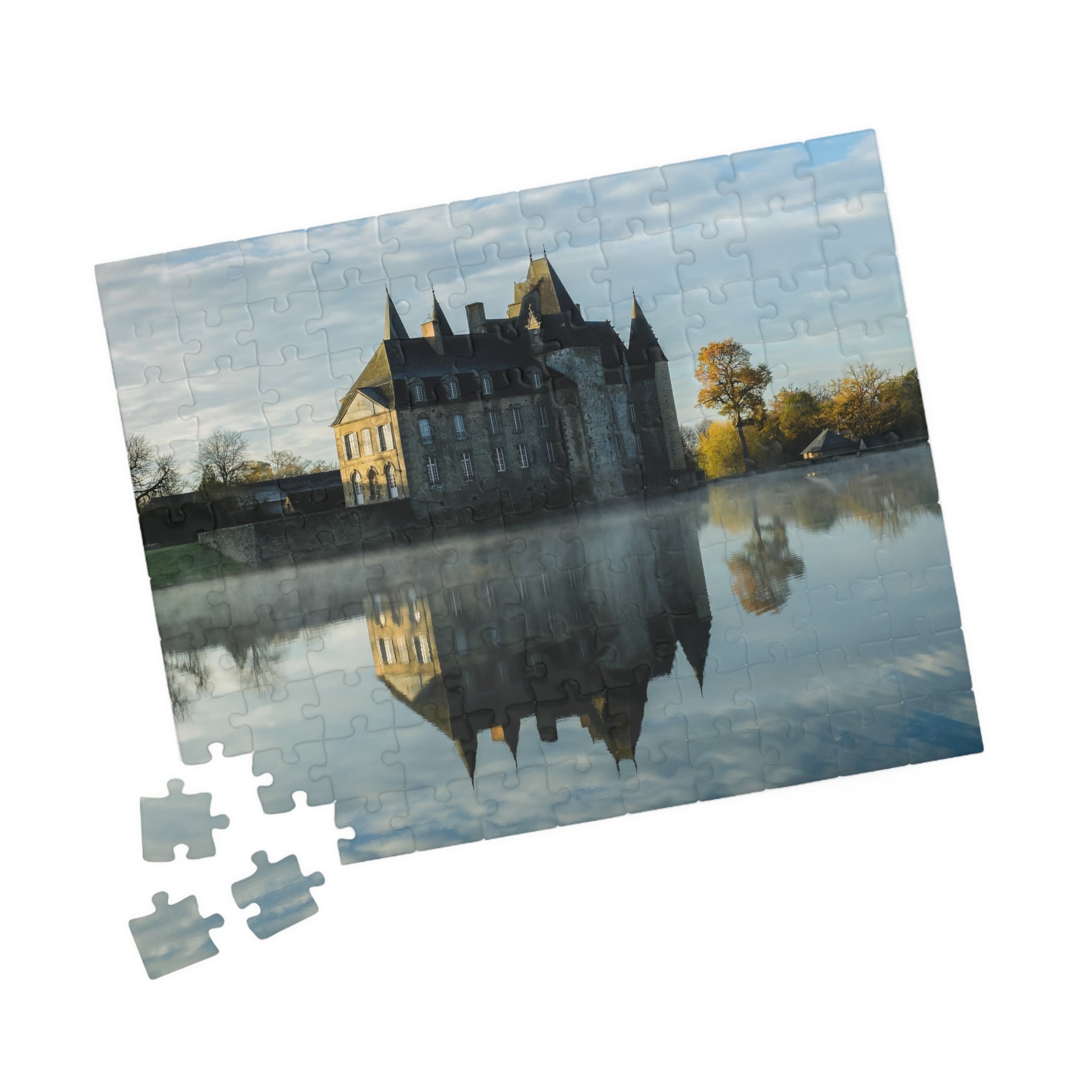 Jigsaw Puzzle - Castle Reflection Lake Autumn Sky 110-1014 Pieces