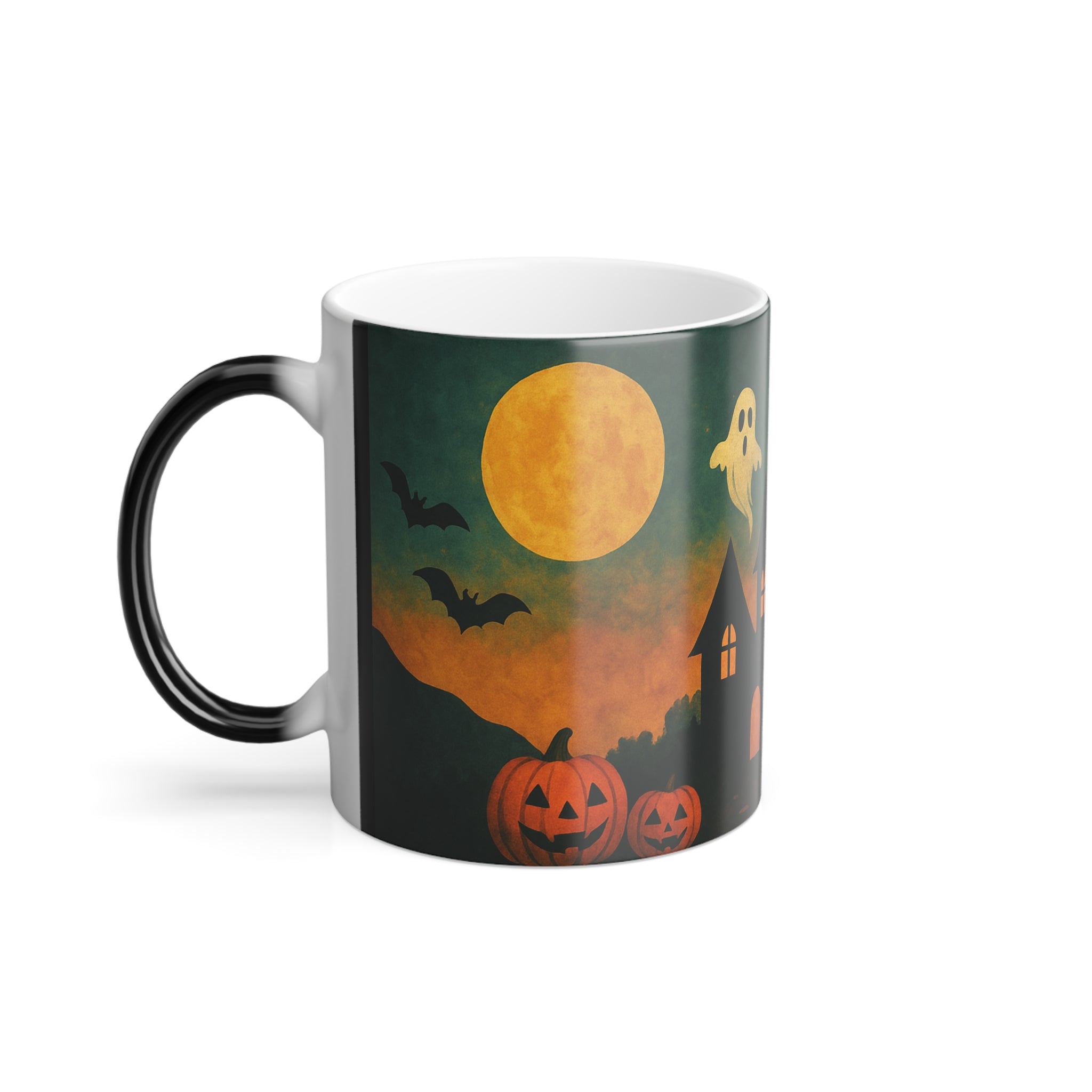Haunted House Magic Mug – Color Changing Halloween Coffee Cup (11oz)