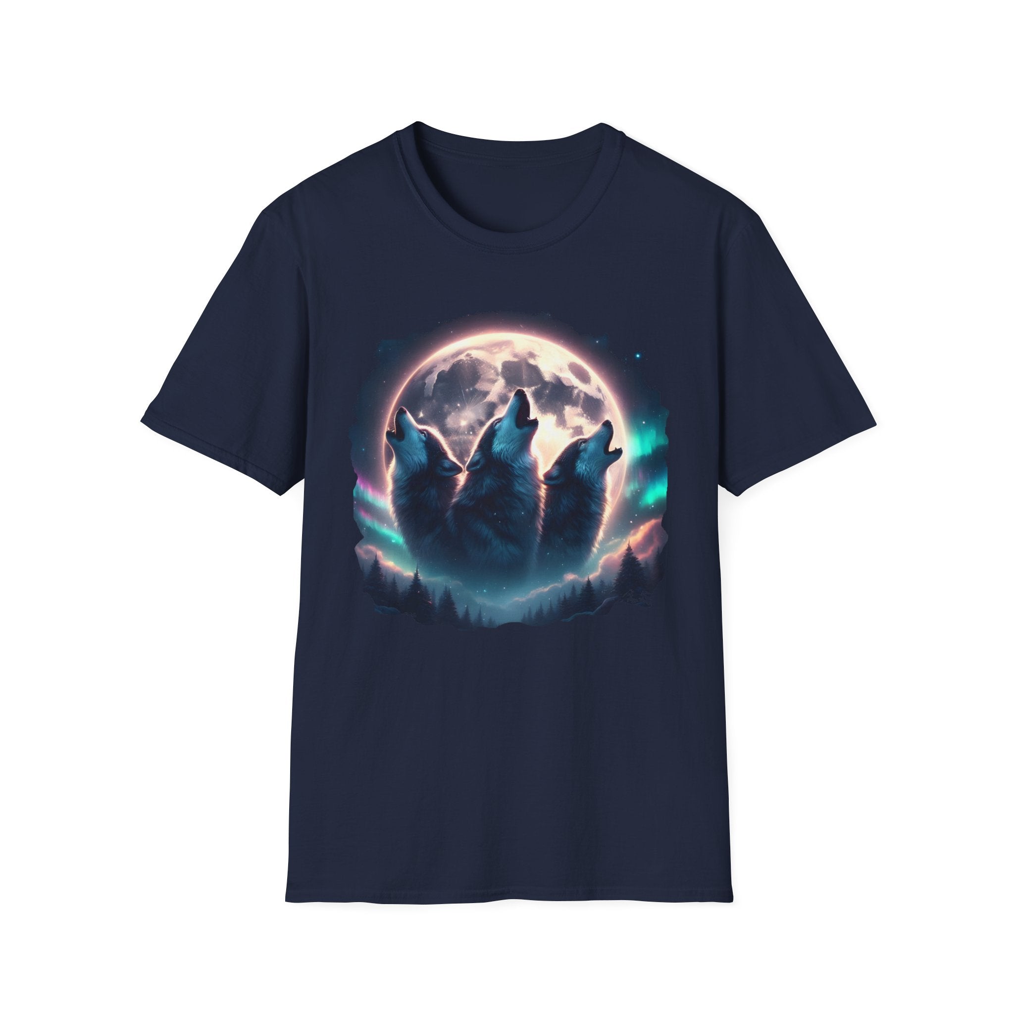 Wolves Howling Full Moon T-Shirt